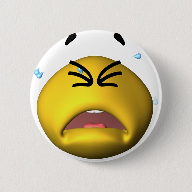 Chapa Redonda De 5 Cm Griterío amarillo (Anverso)