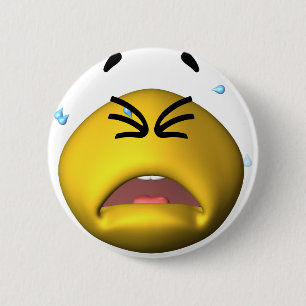 Chapa Redonda De 5 Cm Griterío amarillo