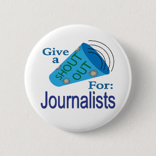 Chapa Redonda De 5 Cm Gritos a los periodistas