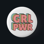Chapa Redonda De 5 Cm GRL PWR Pastel<br><div class="desc">¡GRL PWR!</div>