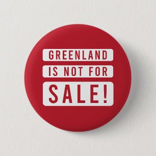 Chapa Redonda De 5 Cm groenlandia no está en venta protesta política amé