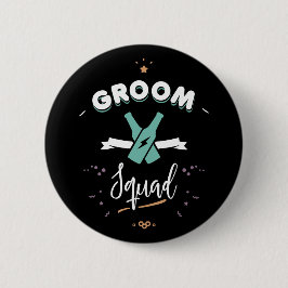 Chapa Redonda De 5 Cm Groom squad