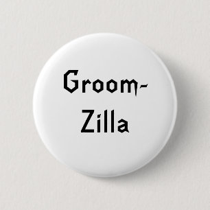 Chapa Redonda De 5 Cm Groomzilla