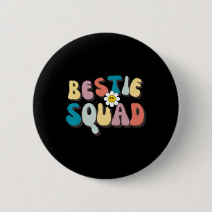 Chapa Redonda De 5 Cm Groovy Bestie Squad Besties Trip Besties Coincidie