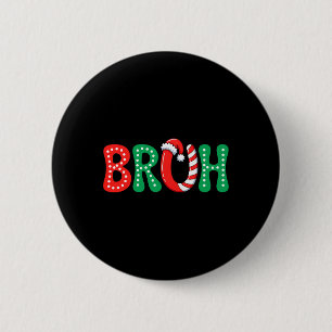 Chapa Redonda De 5 Cm Groovy Bruh Navidades Graciosos Noches Niños Adole