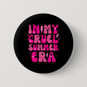 Chapa Redonda De 5 Cm Groovy En Mi Cruel Tiempo De Verano Vacaciones Fam