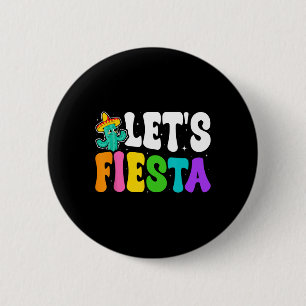 Chapa Redonda De 5 Cm Groovy Fiesta Cinco De Mayo Fiesta Mexicana 5