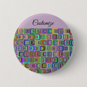 Chapa Redonda De 5 Cm Groovy psicodélico estilo hippie Thunder_Cove