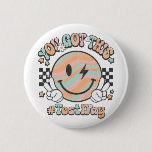 Chapa Redonda De 5 Cm Groovy Smile Face This You Got Rock Day