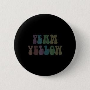 Chapa Redonda De 5 Cm Groovy Team Yellow War Game 60s Go Summer Camp Hip