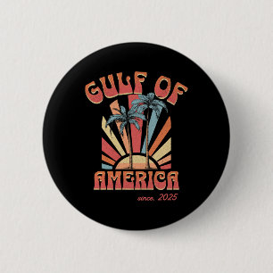 Chapa Redonda De 5 Cm Grunge Design Funny Retro 2025, Gulf Of Usa Americ