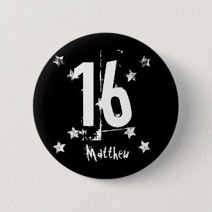 Chapa Redonda De 5 Cm Grunge Letters de moda Z03