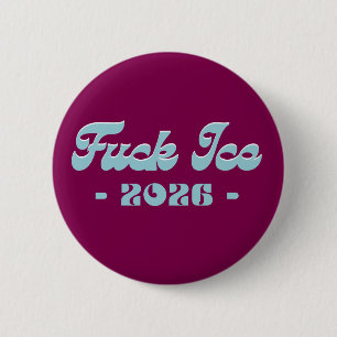 Chapa Redonda De 5 Cm Grupo Anti-ICE OUT Anti Trump