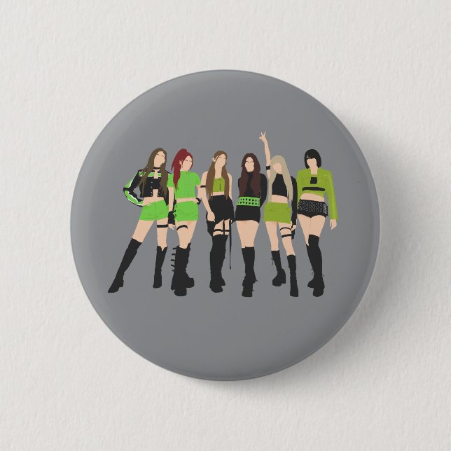 Chapa Redonda De 5 Cm Grupo Chica Kpop (Anverso)