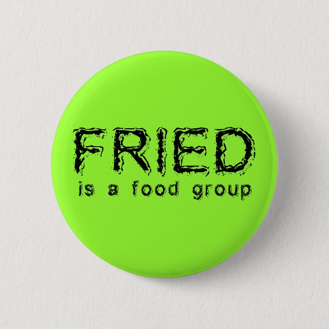 Chapa Redonda De 5 Cm Grupo de Comida Frita 001wht (Anverso)