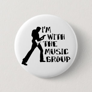 Chapa Redonda De 5 Cm Grupo de la música