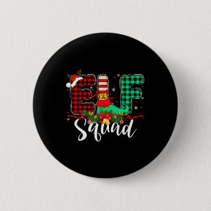 Chapa Redonda De 5 Cm Grupo de Navidades Elf Squad que coincide con Sant