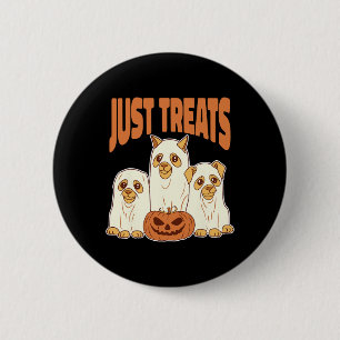 Chapa Redonda De 5 Cm Grupo De Perros Fantasma Halloween Gato Chico Enam