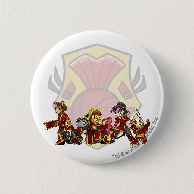 Chapa Redonda De 5 Cm Grupo de Shenkuu del equipo (Anverso)