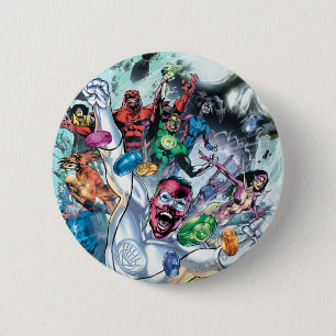 Chapa Redonda De 5 Cm Grupo del Corp con los anillos