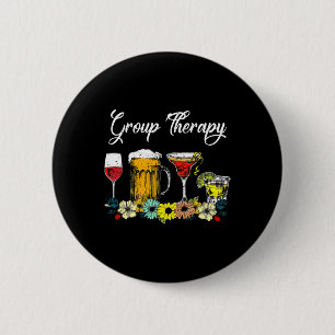 Chapa Redonda De 5 Cm Grupo Divertido Terapia Bebida Floral Gles Salud M
