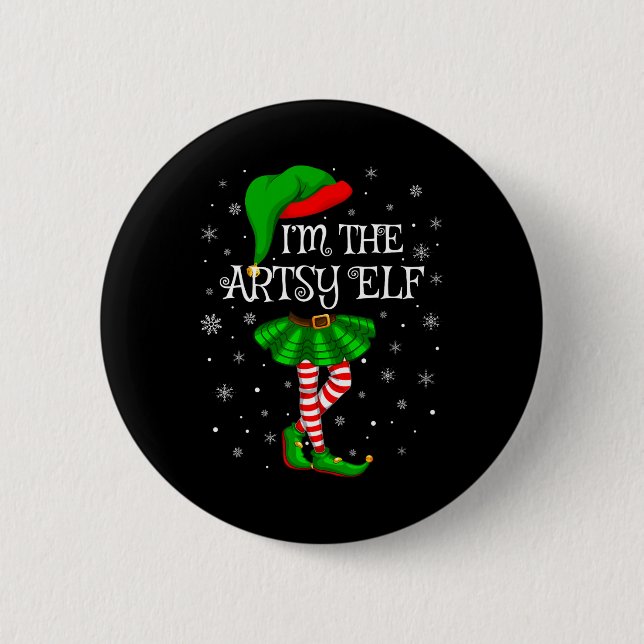 Chapa Redonda De 5 Cm Grupo familiar coincidente Yo soy los Navidades de (Anverso)