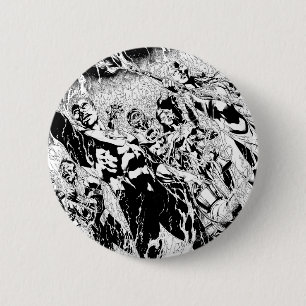 Chapa Redonda De 5 Cm Grupo verde de la linterna