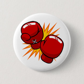 Chapa Redonda De 5 Cm Guantes de boxeo del dibujo animado