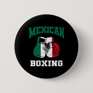 Chapa Redonda De 5 Cm Guantes de boxeo mexicanos: Monas patrióticas del 