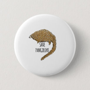 Chapa Redonda De 5 Cm Guardar Pangolins
