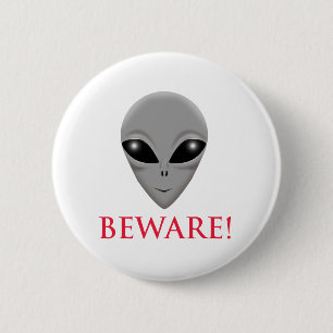 CHAPA REDONDA DE 5 CM GUÁRDESE DEL EXTRANJERO