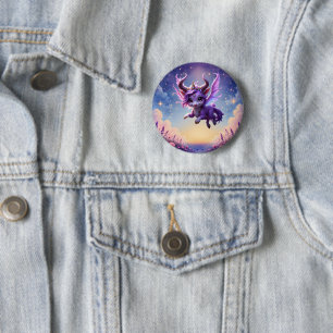 Chapa Redonda De 5 Cm Guardián del Reino a la Luz de la Luna – Violet Dr