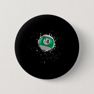 Chapa Redonda De 5 Cm Guay 14-ball Catorce Pool Billiards Paint Splatte