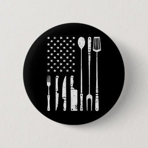 Chapa Redonda De 5 Cm Guay Bbq Grilling Design Para Hombres Mujeres Barb