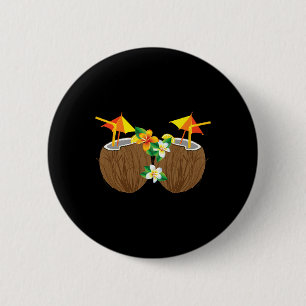 Chapa Redonda De 5 Cm Guay Coconut Bebe Breve Gracioso Jugo de Palmera D