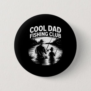 Chapa Redonda De 5 Cm Guay Dad Fishing Club Día del Padre Lake Life Tee