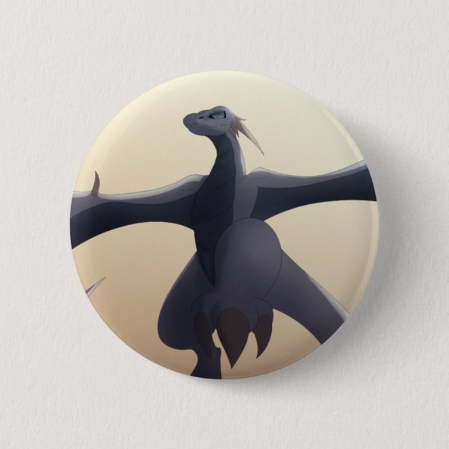Chapa Redonda De 5 Cm Guay Gray Wyvern (Anverso)