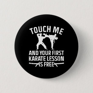 Chapa Redonda De 5 Cm Guay Karate Art Para Hombres Mujeres Karate Mamáes