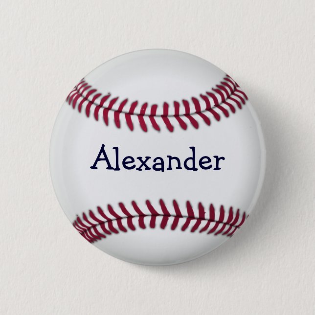 Chapa Redonda De 5 Cm Guay personalizó béisbol (Anverso)