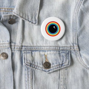 Chapa Redonda De 5 Cm Guay Rainbow Eyeball