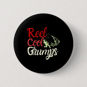 Chapa Redonda De 5 Cm Guay Reel Mens Gruña A Un Padre Pescador De La Hum