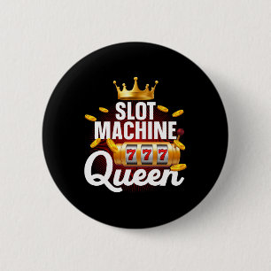 Chapa Redonda De 5 Cm Guay Slot Machine Queen Art Para Mujeres Chicas Ca