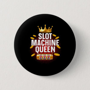 Chapa Redonda De 5 Cm Guay Slot Machine Queen Art Para Mujeres Chicas Ca