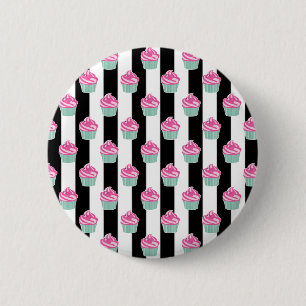 Chapa Redonda De 5 Cm Guay Trendy Bleck and Withe, pasteles de la copa