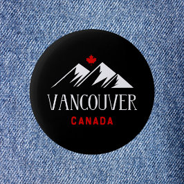 Chapa Redonda De 5 Cm Guay Vancouver Canada Mountains Maple Dark