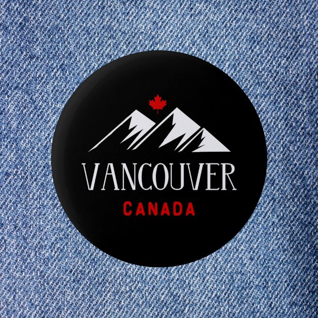Chapa Redonda De 5 Cm Guay Vancouver Canada Mountains Maple Dark (Subido por el creador)