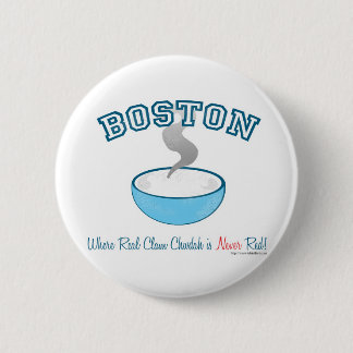 Chapa Redonda De 5 Cm Guerra de Chowder de Boston
