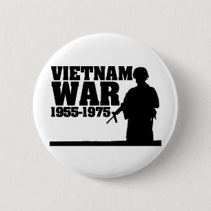 Chapa Redonda De 5 Cm Guerra de Vietnam 1955-1975
