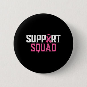 Chapa Redonda De 5 Cm Guerrera del cáncer de mama Suprt Squad Cáncer de 