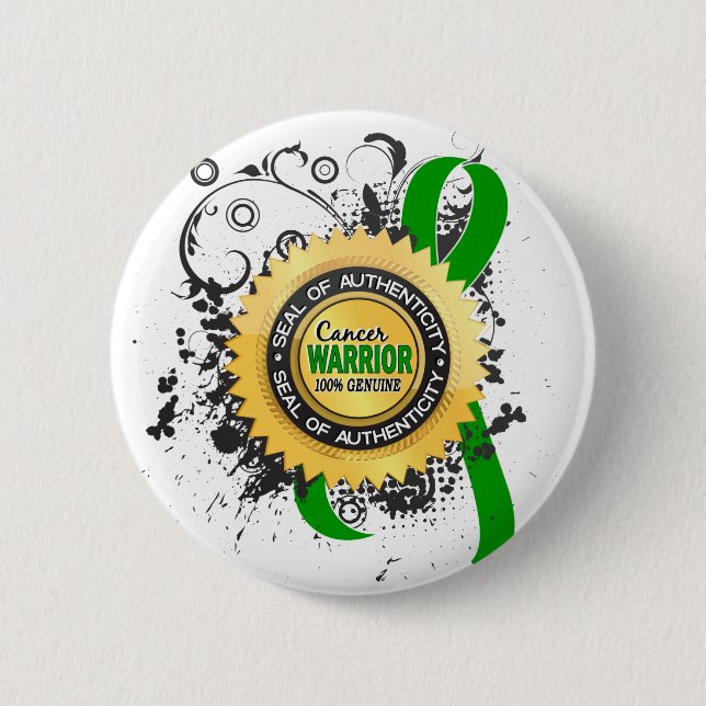 Chapa Redonda De 5 Cm Guerrero hepático 23 del cáncer (Anverso)